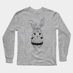 Cute Easter Egg Bunny Long Sleeve T-Shirt